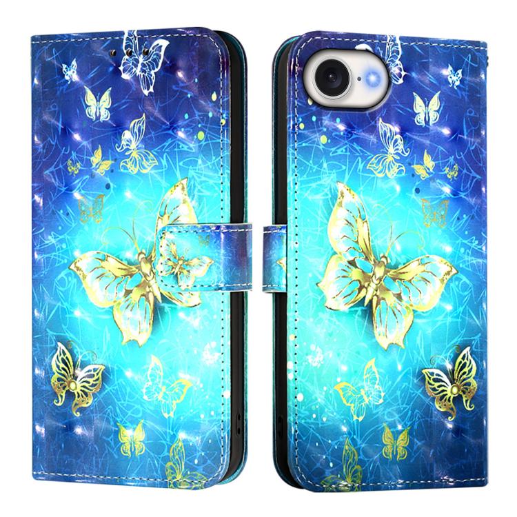 3D Painting Horizontal Flip Leather Phone Case, For iPhone 17 Pro Max�������������...