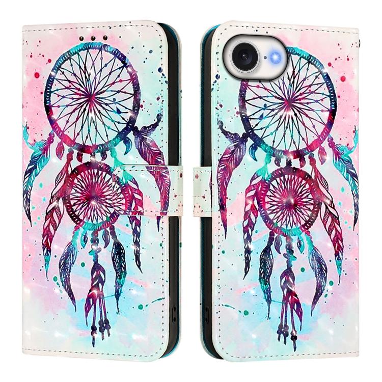 3D Painting Horizontal Flip Leather Phone Case, For iPhone 17 Pro Max�������������...
