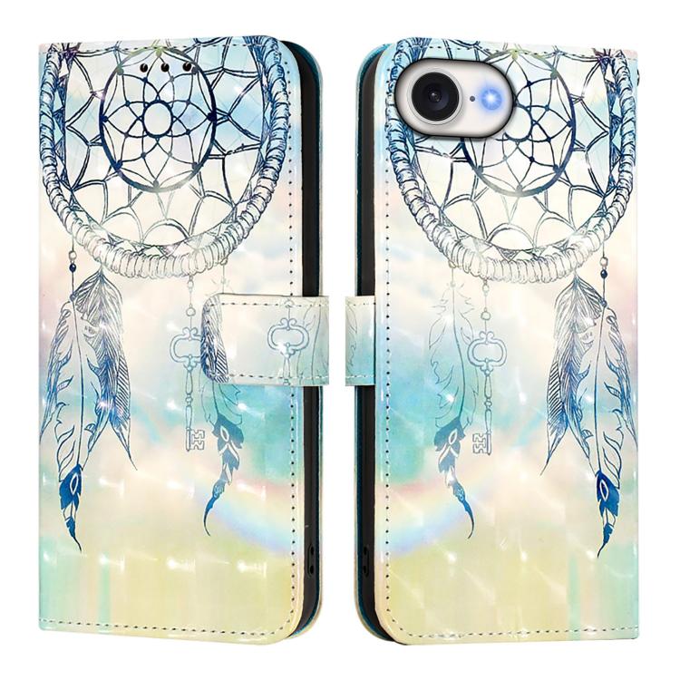 3D Painting Horizontal Flip Leather Phone Case, For iPhone 17 Pro Max�������������...