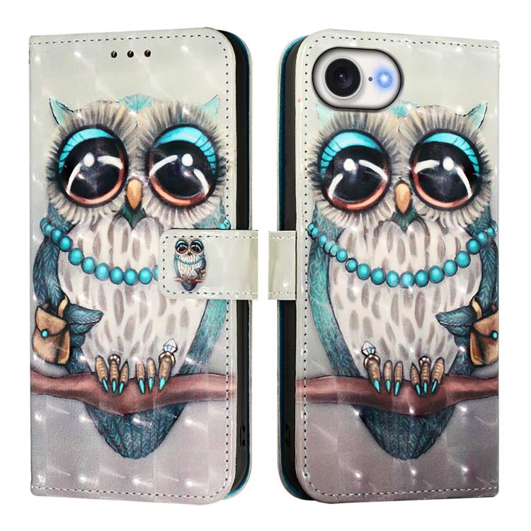 3D Painting Horizontal Flip Leather Phone Case, For iPhone 17 Pro Max�������������...