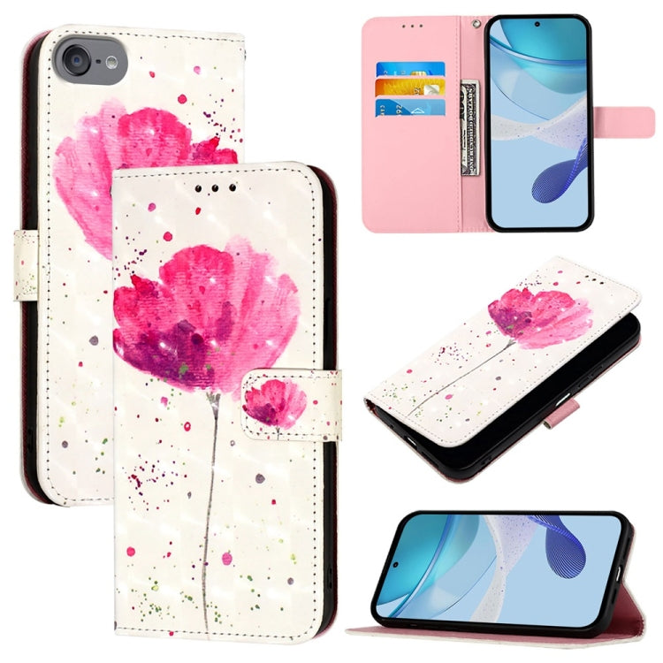 3D Painting Horizontal Flip Leather Phone Case, For iPhone 15���������������������...