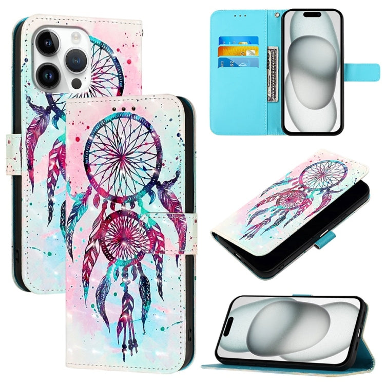 3D Painting Horizontal Flip Leather Phone Case, For iPhone 17 Pro Max�������������...