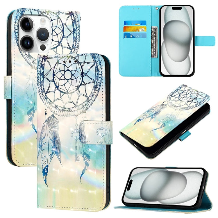 3D Painting Horizontal Flip Leather Phone Case, For iPhone 17 Pro Max�������������...