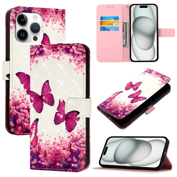 3D Painting Horizontal Flip Leather Phone Case, For iPhone 17 Pro Max�������������...