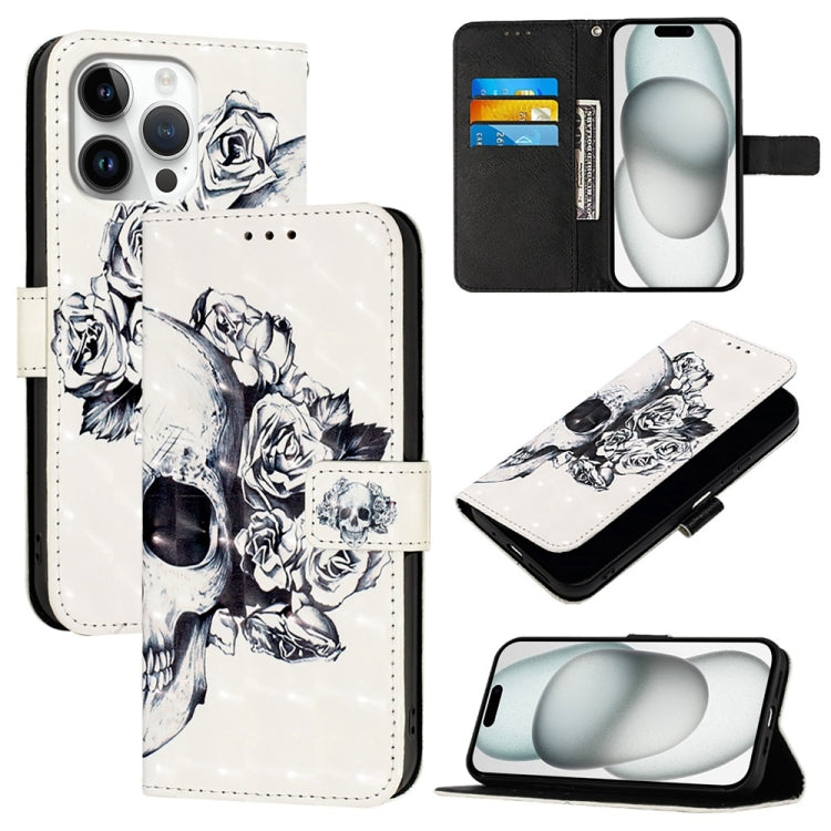 3D Painting Horizontal Flip Leather Phone Case, For iPhone 17 Pro Max�������������...