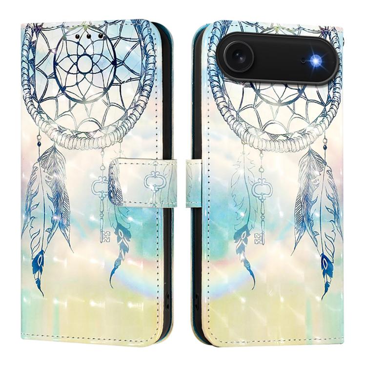 3D Painting Horizontal Flip Leather Phone Case, For iPhone 17 Pro Max�������������...