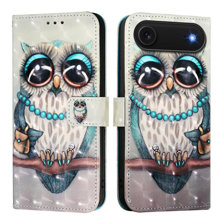 3D Painting Horizontal Flip Leather Phone Case, For iPhone 17 Pro Max�������������...