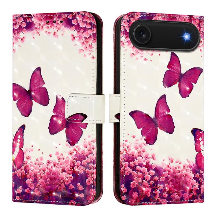 3D Painting Horizontal Flip Leather Phone Case, For iPhone 17 Pro Max�������������...