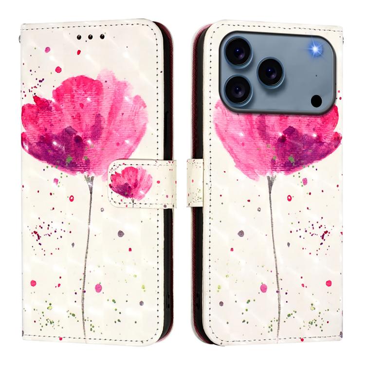 3D Painting Horizontal Flip Leather Phone Case, For iPhone 17 Pro Max�������������...