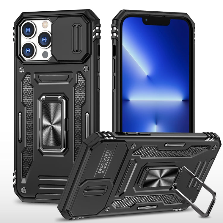 Armor PC + TPU Camera Shield Phone Case, For iPhone 16 Pro, For iPhone 16 Plus����...