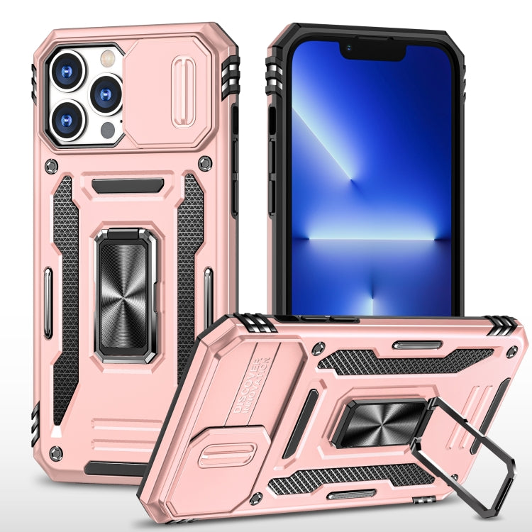 Armor PC + TPU Camera Shield Phone Case, For iPhone 16 Pro, For iPhone 16 Plus����...