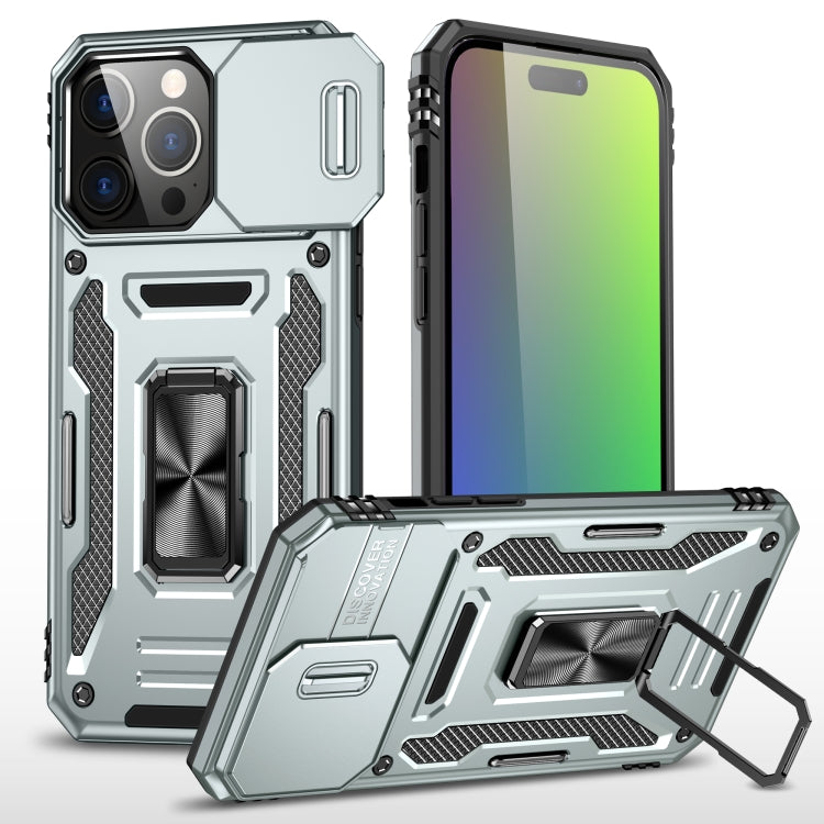 Armor PC + TPU Camera Shield Phone Case, For iPhone 16 Pro, For iPhone 16 Plus����...