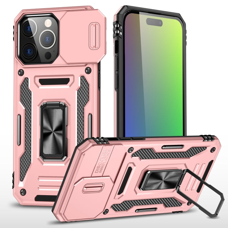 Armor PC + TPU Camera Shield Phone Case, For iPhone 16 Pro, For iPhone 16 Plus����...