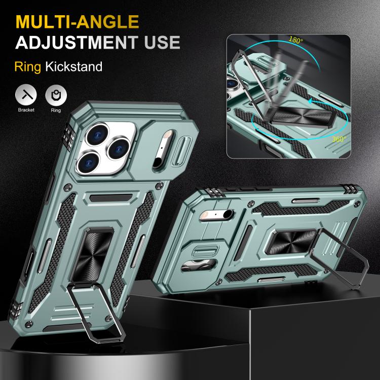 Armor PC + TPU Camera Shield Phone Case, For iPhone 17 Pro Max, For iPhone 17 Pro�...