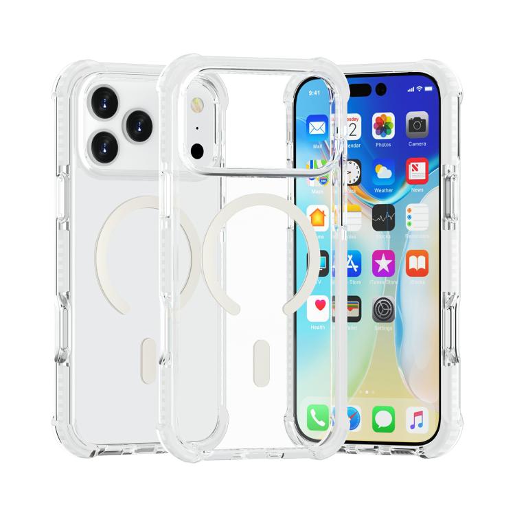 Acrylic Magsafe Magnetic Shockproof Phone Case, For iPhone 17 Pro Max�������������...