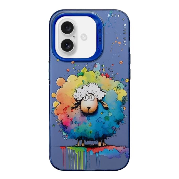 Animal Pattern Oil Painting Series PC + TPU Phone Case, For iPhone Air