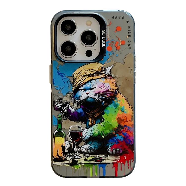 Animal Pattern Oil Painting Series PC + TPU Phone Case, For iPhone 17 Pro