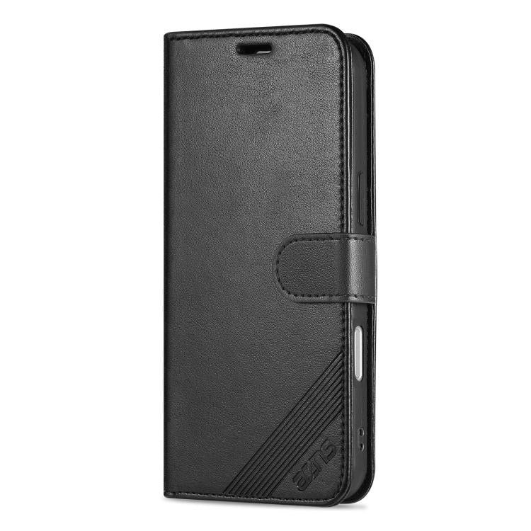 AZNS Sheepskin Texture Flip Leather Phone Case, For iPhone 17 Pro Max, For iPhone 17 Pro, For iPhone 17, For iPhone Air, For iPhone 16e, For iPhone 16 Pro Max, For iPhone 16 Pro, For iPhone 15 Pro Max, For iPhone 15 Pro, For iPhone 15 Plus, For iPhone 15