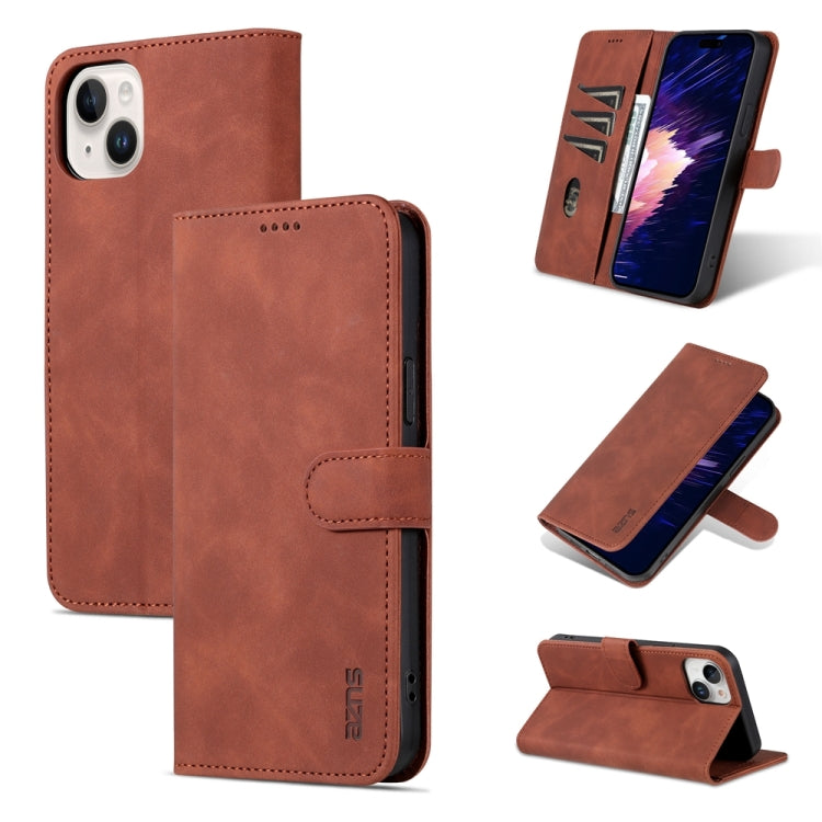 AZNS Skin Feel Calf Texture Flip Leather Phone Case, For iPhone 17 Pro Max��������...