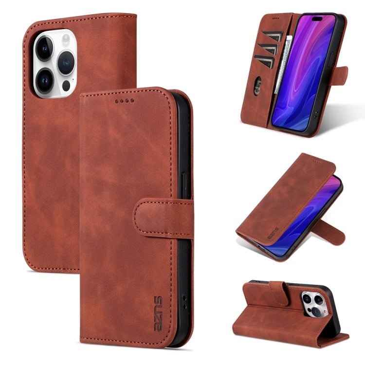 AZNS Skin Feel Calf Texture Flip Leather Phone Case, For iPhone 17 Pro Max��������...