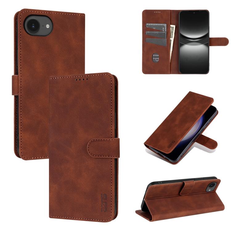 AZNS Skin Feel Calf Texture Flip Leather Phone Case, For iPhone 17 Pro Max��������...