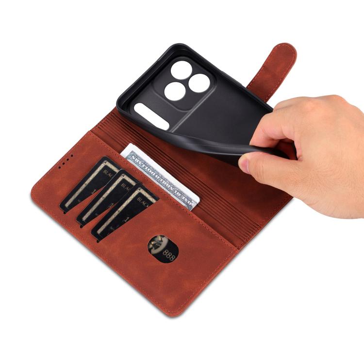 AZNS Skin Feel Calf Texture Flip Leather Phone Case, For iPhone 17 Pro Max��������...