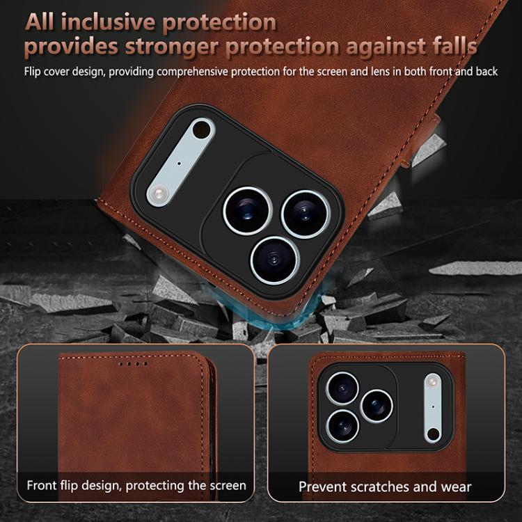 AZNS Skin Feel Calf Texture Flip Leather Phone Case, For iPhone 17 Pro Max��������...