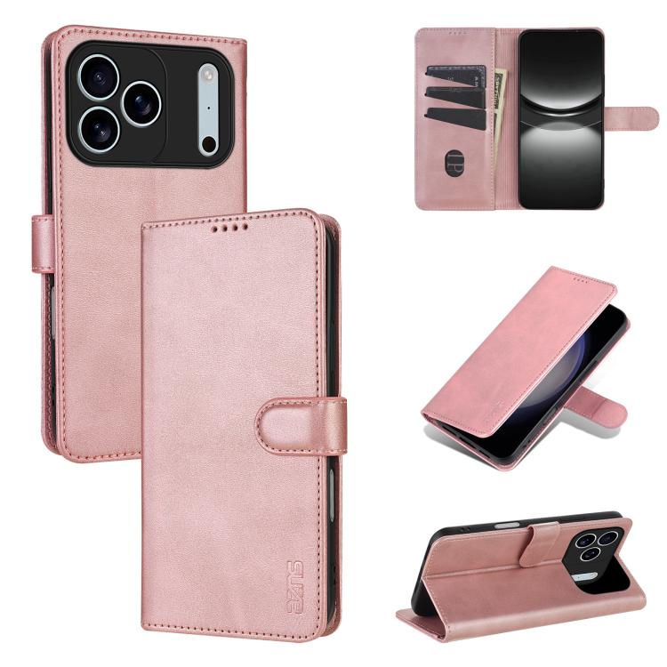 AZNS Skin Feel Calf Texture Flip Leather Phone Case, For iPhone 17 Pro Max��������...