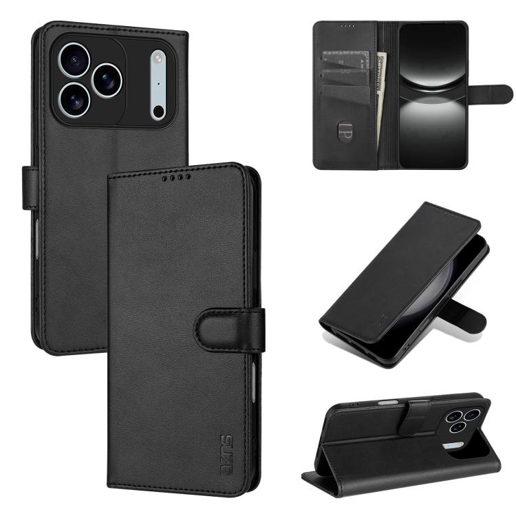 AZNS Skin Feel Calf Texture Flip Leather Phone Case, For iPhone 17 Pro Max��������...