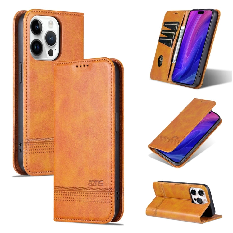 AZNS Magnetic Calf Texture Flip Leather Phone Case, For iPhone 16�����������������...