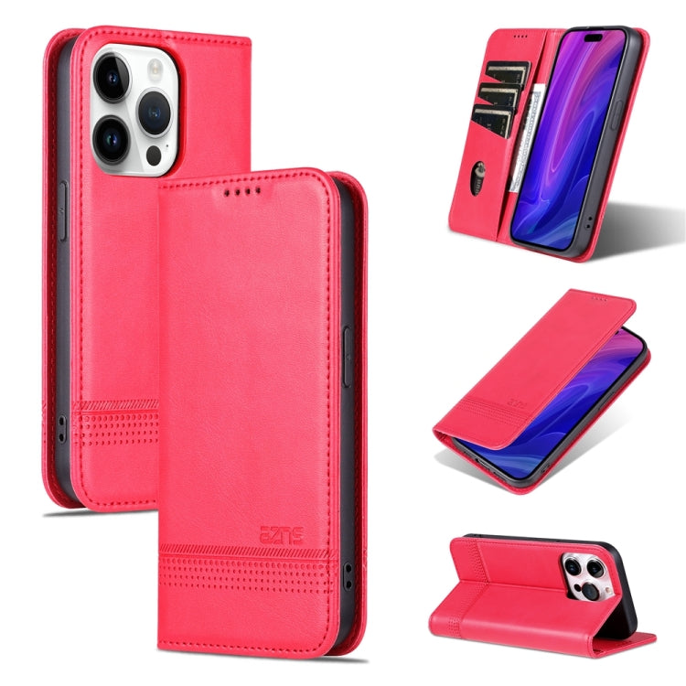AZNS Magnetic Calf Texture Flip Leather Phone Case, For iPhone 16�����������������...