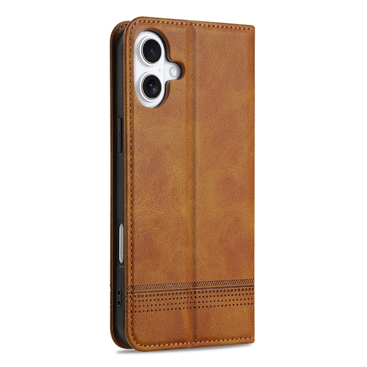 AZNS Magnetic Calf Texture Flip Leather Phone Case, For iPhone 16�����������������...