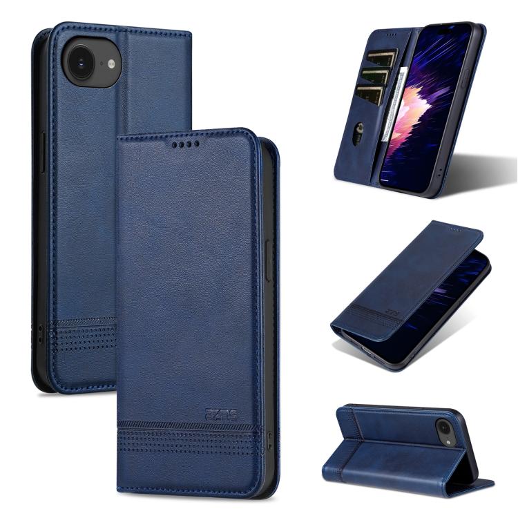 AZNS Magnetic Calf Texture Flip Leather Phone Case, For iPhone 17 Pro Max���������...