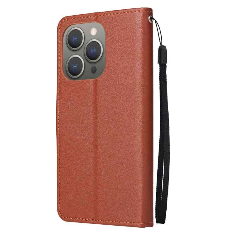 3-Card Slots Multifunctional Leather Phone Case, For iPhone 15 Pro Max������������...