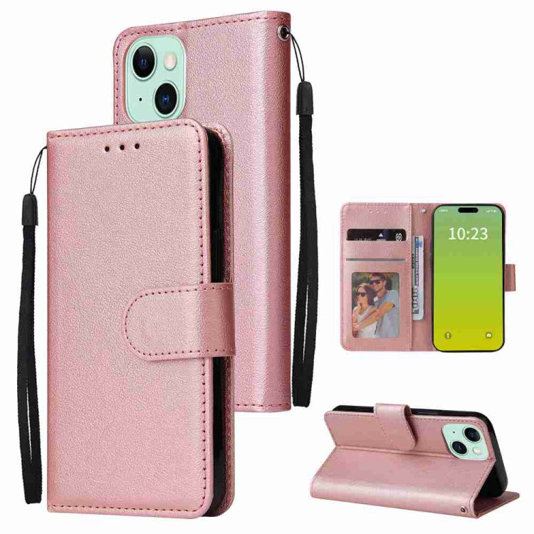 3-Card Slots Multifunctional Leather Phone Case, For iPhone 15 Pro Max������������...