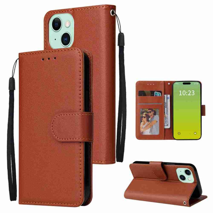 3-Card Slots Multifunctional Leather Phone Case, For iPhone 15 Pro Max������������...