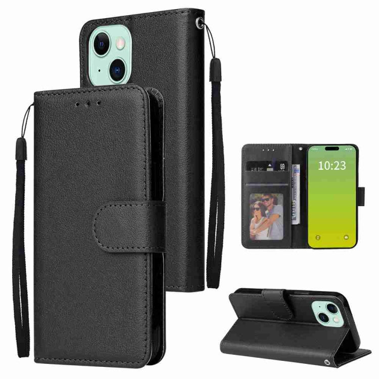 3-Card Slots Multifunctional Leather Phone Case, For iPhone 15 Pro Max������������...