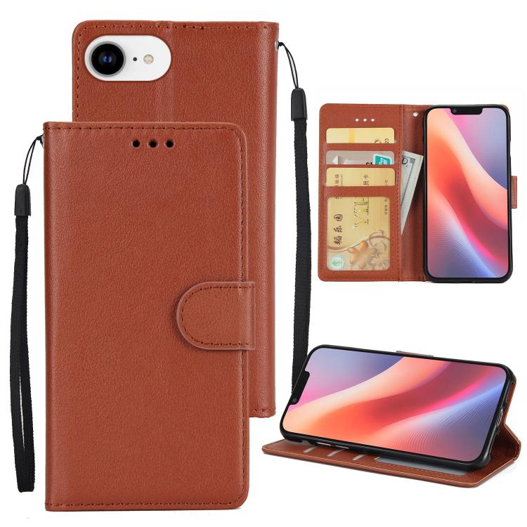 3-Card Slots Multifunctional Leather Phone Case, For iPhone 17 Pro Max������������...