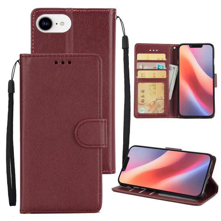 3-Card Slots Multifunctional Leather Phone Case, For iPhone 17 Pro Max������������...