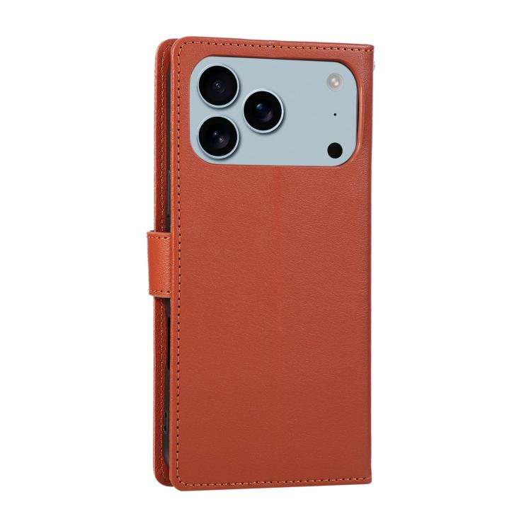 3-Card Slots Multifunctional Leather Phone Case, For iPhone 17 Pro Max������������...