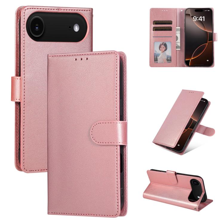 3-Card Slots Multifunctional Leather Phone Case, For iPhone 17 Pro Max������������...