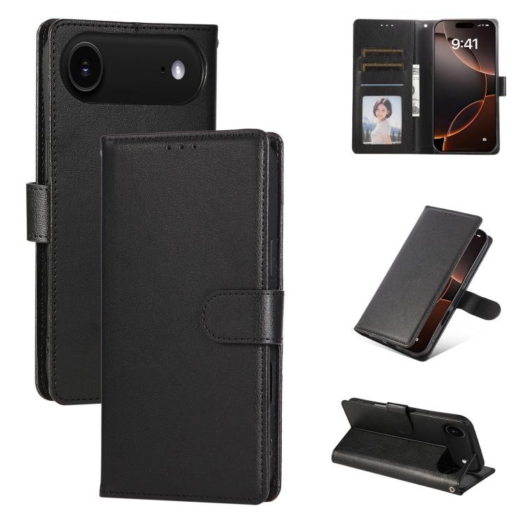 3-Card Slots Multifunctional Leather Phone Case, For iPhone 17 Pro Max������������...