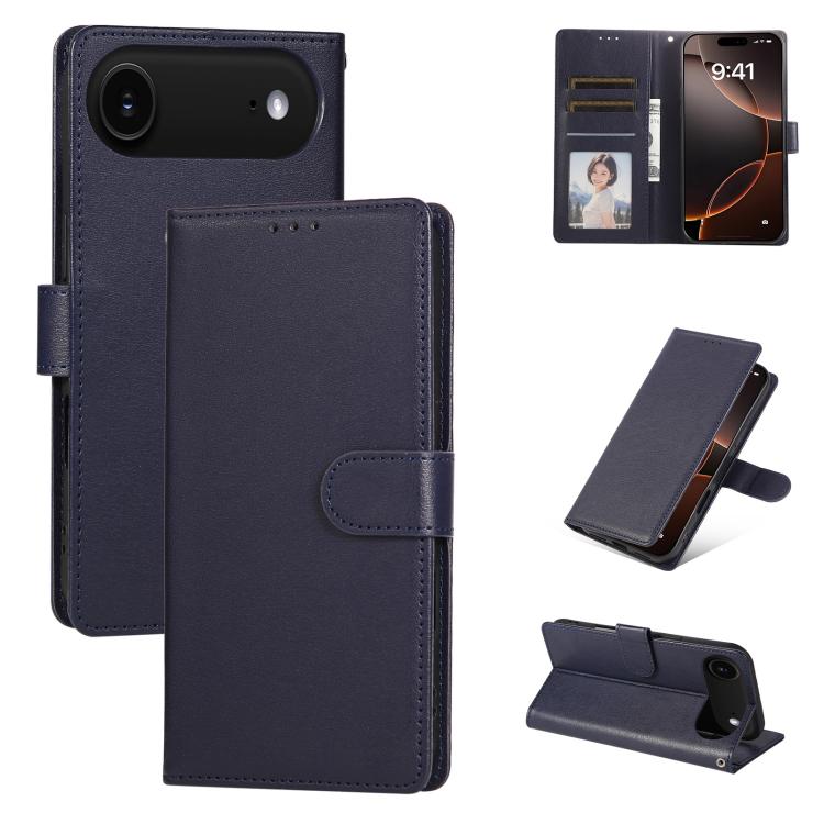 3-Card Slots Multifunctional Leather Phone Case, For iPhone 17 Pro Max������������...