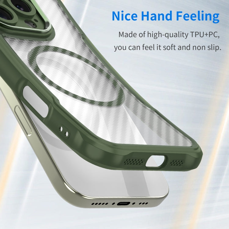 Carbon Fiber Texture MagSafe Translucent Phone Case, For Samsung Galaxy S23 5G