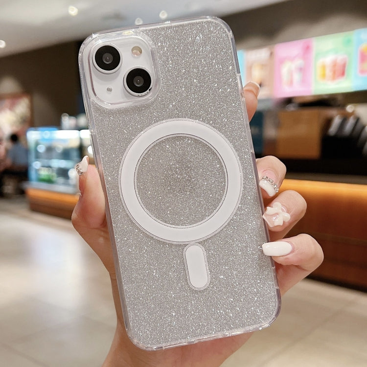 Acrylic Transparent Glitter MagSafe Phone Case, For iPhone 13 Pro Max�������������...
