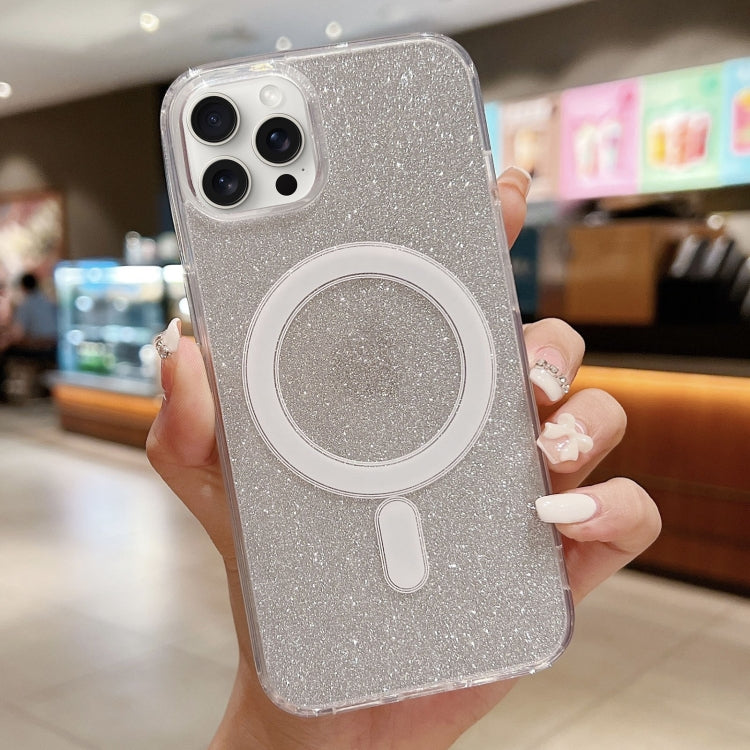 Acrylic Transparent Glitter MagSafe Phone Case, For iPhone 13 Pro Max�������������...