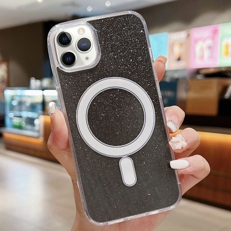 Acrylic Transparent Glitter MagSafe Phone Case, For iPhone 11, For iPhone 11 Pro��...