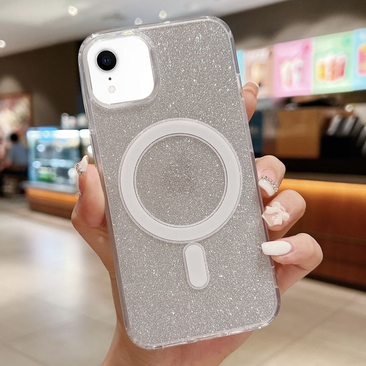 Acrylic Transparent Glitter MagSafe Phone Case, For iPhone 11, For iPhone 11 Pro��...