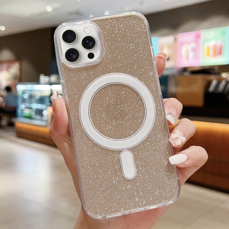 Acrylic Transparent Glitter MagSafe Phone Case, For iPhone 17 Pro Max�������������...