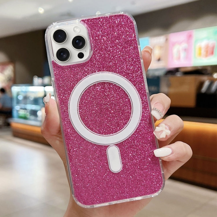 Acrylic Transparent Glitter MagSafe Phone Case, For iPhone 17 Pro Max�������������...